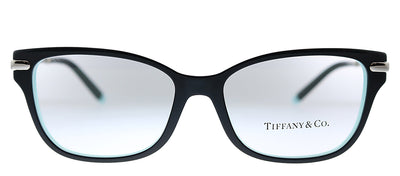 Tiffany & Co. TF 2207 8055 Rectangle Plastic Black Eyeglasses with Logo Stamped Demo Lenses