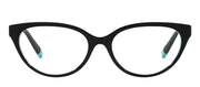 Tiffany & Co. TF 2226 8055 Cat-Eye Plastic Black Eyeglasses with Logo Stamped Demo Lenses