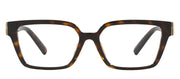 Tiffany & Co. TF 2232U 8015 Rectangle Plastic Havana Eyeglasses with Logo Stamped Demo Lenses