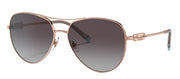 Tiffany & Co. TF 3083B 61703C Aviator Metal Gold Sunglasses with Grey Gradient Lens