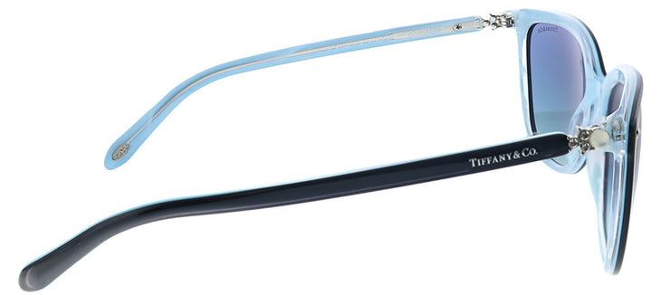 Tiffany & Co. TF 4105HB 81939S Square Plastic Black Sunglasses with Blue Gradient Lens