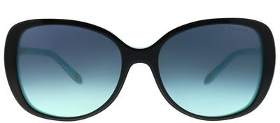 Tiffany & Co. TF 4121B 80559S Square Plastic Black Sunglasses with Blue Gradient Lens