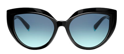 Tiffany & Co. TF 4170 80019S Cat-Eye Plastic Black Sunglasses with Blue Gradient Lens