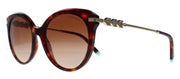 Tiffany & Co. TF 4189B 80023B Cat-Eye Plastic Havana Sunglasses with Brown Gradient Lens