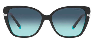 Tiffany & Co. TF 4190 80559S Cat-Eye Plastic Black Sunglasses with Blue Gradient Lens