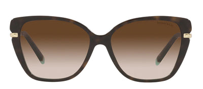 Tiffany & Co. TF 4190 81343B Cat-Eye Plastic Havana Sunglasses with Brown Gradient Lens