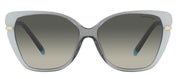 Tiffany & Co. TF 4190 834611 Cat Eye Metal Milky Green Sunglasses with Light Gray Gradient Lens