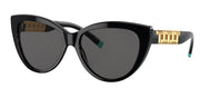 Tiffany & Co. TF 4196 8001S4 Cat-Eye Plastic Black Sunglasses with Grey Lens