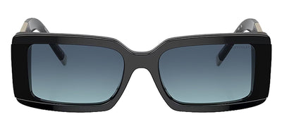 Tiffany & Co. TF 4197 80019S Rectangle Plastic Black Sunglasses with Azure Blue Gradient Lens