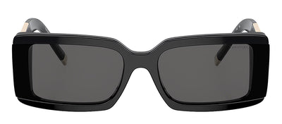 Tiffany & Co. TF 4197 8001S4 Rectangle Plastic Black Sunglasses with Grey Lens