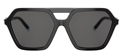Tiffany & Co. TF 4198 8001S4 Geometric Plastic Black Sunglasses with Grey Lens