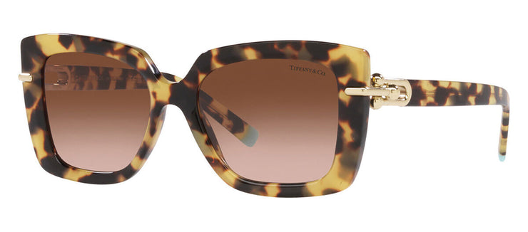 Tiffany & Co. TF 4199 80643B Butterfly Acetate Brown Sunglasses with Brown Gradient Lens