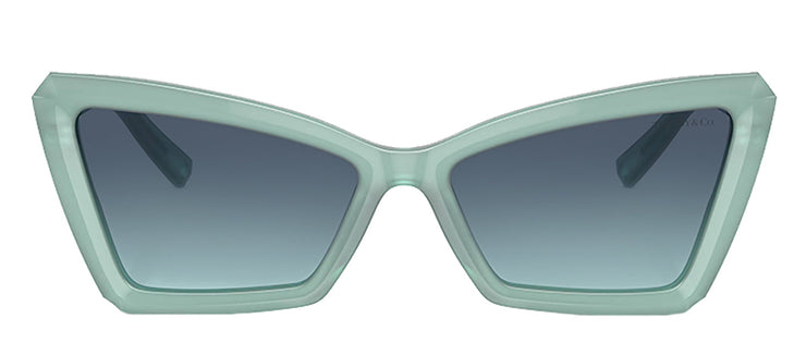 Tiffany & Co. TF 4203 83739S Cat-Eye Plastic Blue Sunglasses with Azure Blue Gradient Lens