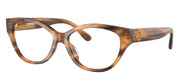 Tory Burch TY 2123U 1889 Butterfly Plastic Brown Eyeglasses with Logo Stamped Demo Lenses