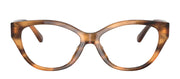 Tory Burch TY 2123U 1889 Butterfly Plastic Brown Eyeglasses with Logo Stamped Demo Lenses