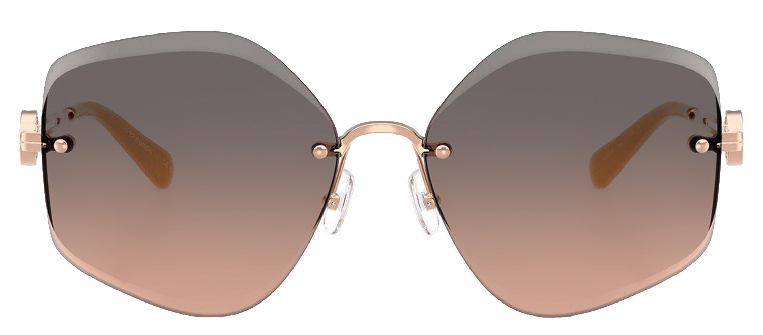 Tory Burch Sunglasses TY6112 335913 Bronze Frames w/ Light Brown Gradient Brown Tory Burch TY6113 XL (55 - 18) with Brown lenses and Gold  main image 3