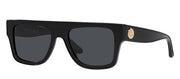 Tory Burch TY 7185U 170987 Pilot Plastic Black Sunglasses with Dark Grey Lens
