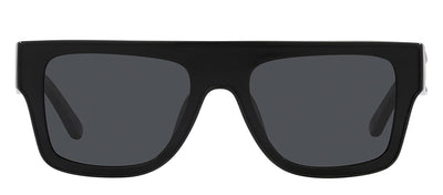 Tory Burch TY 7185U 170987 Pilot Plastic Black Sunglasses with Dark Grey Lens