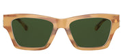 Tory Burch TY 7186U 192073 Pillow Plastic Yellow Amber Tortoise Sunglasses with Green Classic Lens