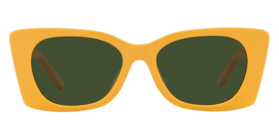 Tory Burch TY 7189U 194771 Irregular Plastic Orange Sunglasses with Green Lens