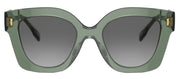 Tory Burch TY 7201U 194111 Irregular Plastic Green Sunglasses with Grey Gradient Lens