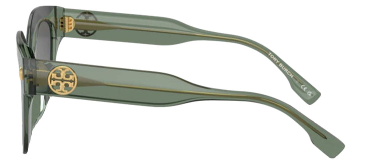 Tory Burch TY 7201U 194111 Irregular Plastic Green Sunglasses with Grey Gradient Lens