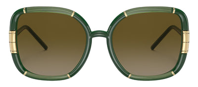 Tory Burch TY 9071U 189713 Square Plastic Green Sunglasses with Green Gradient Lens