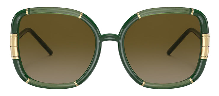 Tory Burch TY 9071U 189713 Square Plastic Green Sunglasses with Green Gradient Lens