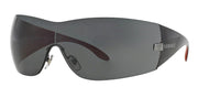 Versace VE 2054 100187 Wrap Plastic Gunmetal Sunglasses with Grey Lens