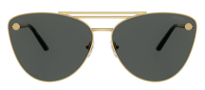 Versace VE 2267 100287 Cat-Eye Metal Gold Sunglasses with Grey Lens