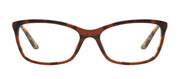 Versace VE 3186 5077 Butterfly Plastic Havana Eyeglasses with Logo Stamped Demo Lenses