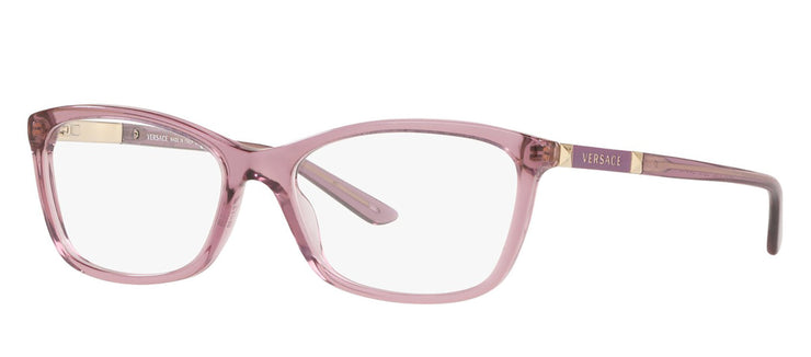 Versace DAILY HERITAGE VE 3186 5279 Butterfly Plastic Purple Eyeglasses with Logo Stamped Demo Lenses