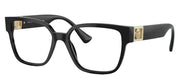 Versace VE 3329B GB1 Square Plastic Black Eyeglasses with Logo Stamped Demo Lenses