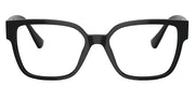 Versace VE 3329B GB1 Square Plastic Black Eyeglasses with Logo Stamped Demo Lenses