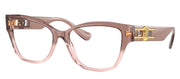 Versace ICONIC VE 3347 5435 Cat-Eye Plastic Pink Eyeglasses with Logo Stamped Demo Lenses