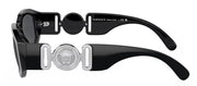 Versace VE 4361 542287 Geometric Plastic Black Sunglasses with Grey Lens