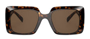 Versace VE 4405 108/73 Rectangle Plastic Havana Sunglasses with Brown Lens