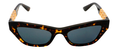 Versace VE 4419 108/87 Cat-Eye Plastic Havana Sunglasses with Grey Lens