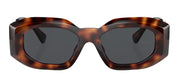 Versace VE 4425U 521787 Irregular Plastic Havana Sunglasses with Grey Lens