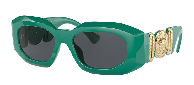 Versace VE 4425U 536487 Irregular Plastic Green Sunglasses with Grey Lens