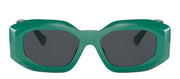 Versace VE 4425U 536487 Irregular Plastic Green Sunglasses with Grey Lens