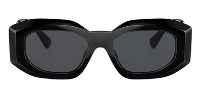 Versace VE 4425U GB1/87 Irregular Plastic Black Sunglasses with Grey Lens