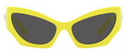 Versace VE 4450 541887 Cat-Eye Plastic Yellow Sunglasses with Grey Lens