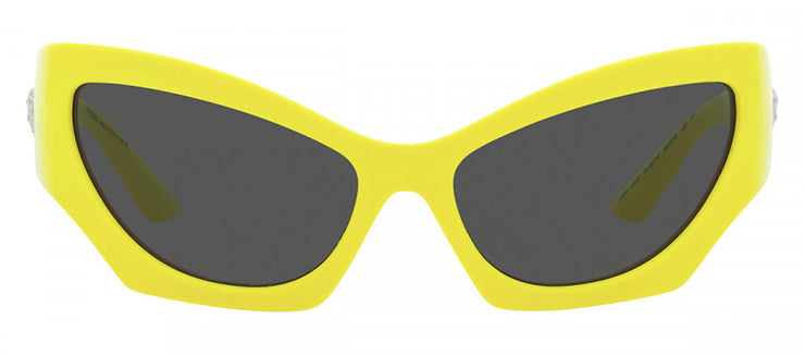 Versace VE 4450 541887 Cat-Eye Plastic Yellow Sunglasses with Grey Lens