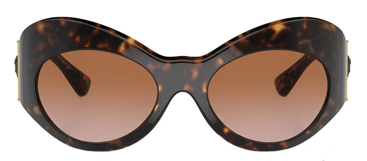 Versace VE 4462 108/13 Butterfly Plastic Havana Sunglasses with Brown Gradient Lens