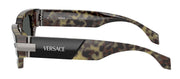 Versace VE 4465 545687 Rectangle Plastic Havana Sunglasses with Grey Lens