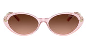 Versace VE 4469 54725M Oval Plastic Pink Sunglasses with Pink Gradient Lens