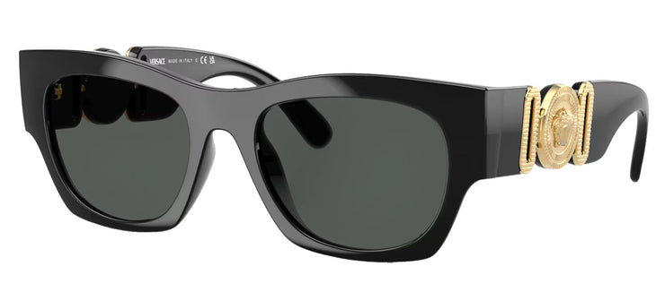 Versace VE 4479U GB1/87 Pillow Plastic Black Sunglasses with Grey Lens