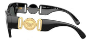 Versace VE 4479U GB1/87 Pillow Plastic Black Sunglasses with Grey Lens