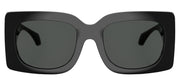 Versace VE 4496U GB1/87 Square Plastic Black Sunglasses with Grey Lens